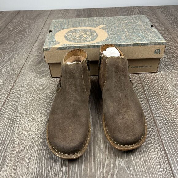 Born Boots NEW women 9.5 TOYA Natural Shoes Brown Bootie‎ - Picture 2 of 7